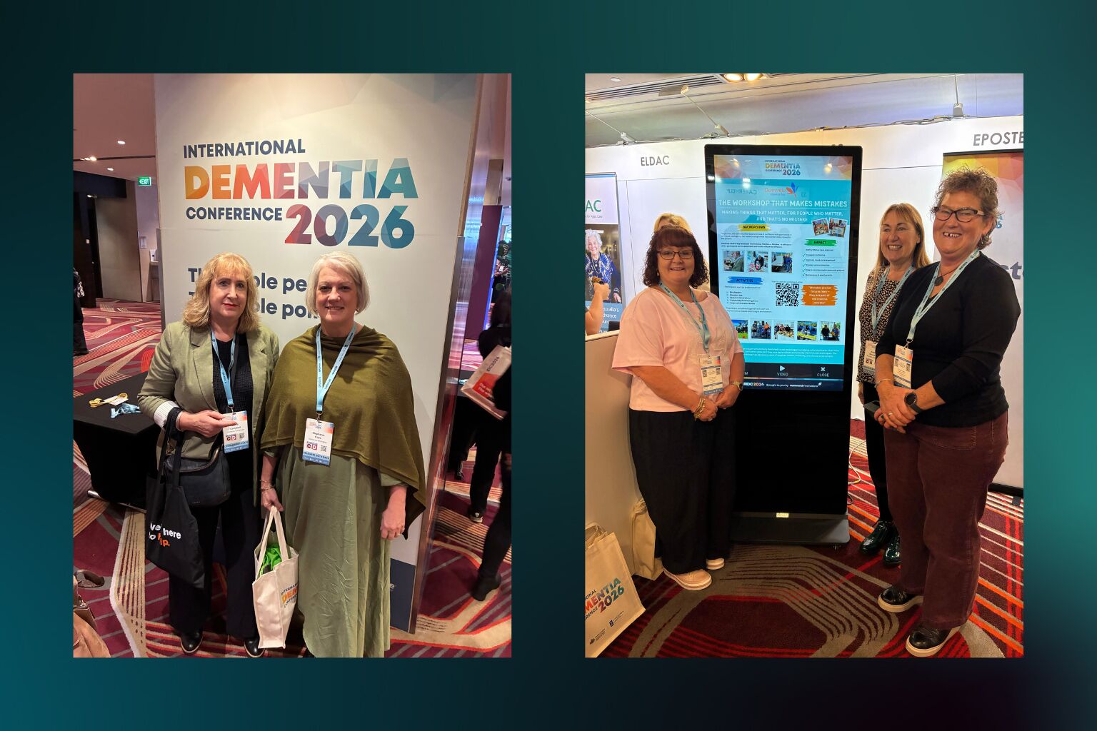 Dementia New Zealand chief executives at the International Dementia Conference in Sydney