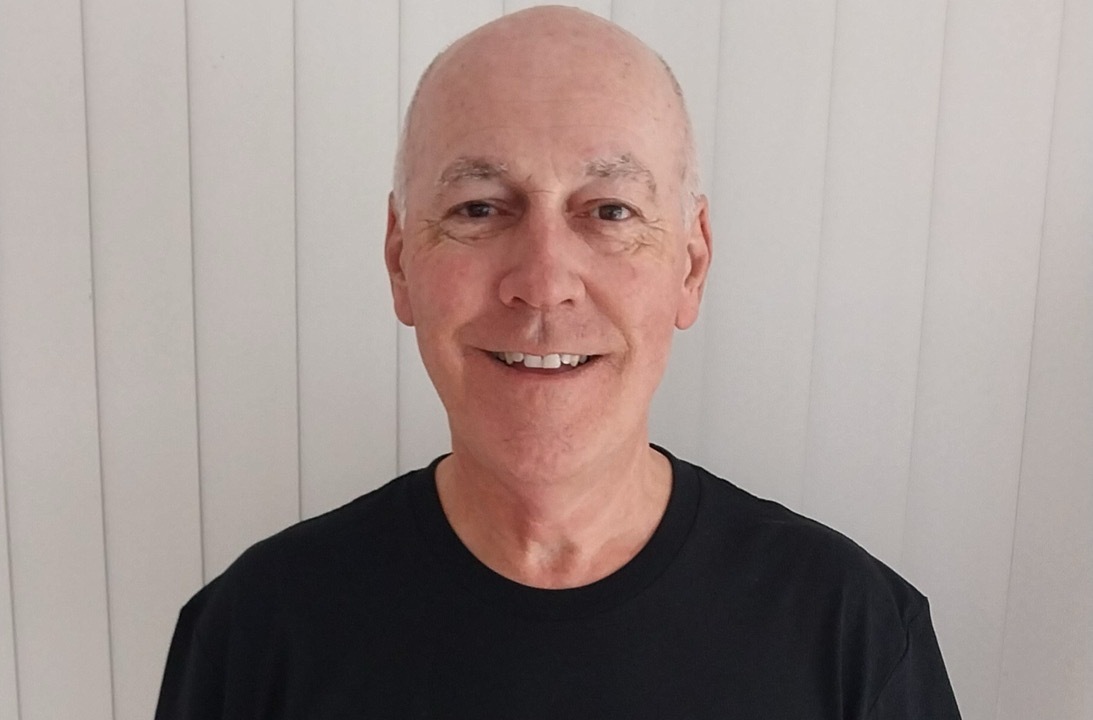 Mike Stevens smiling, a Dementia North Ōrewa Walking Group volunteer