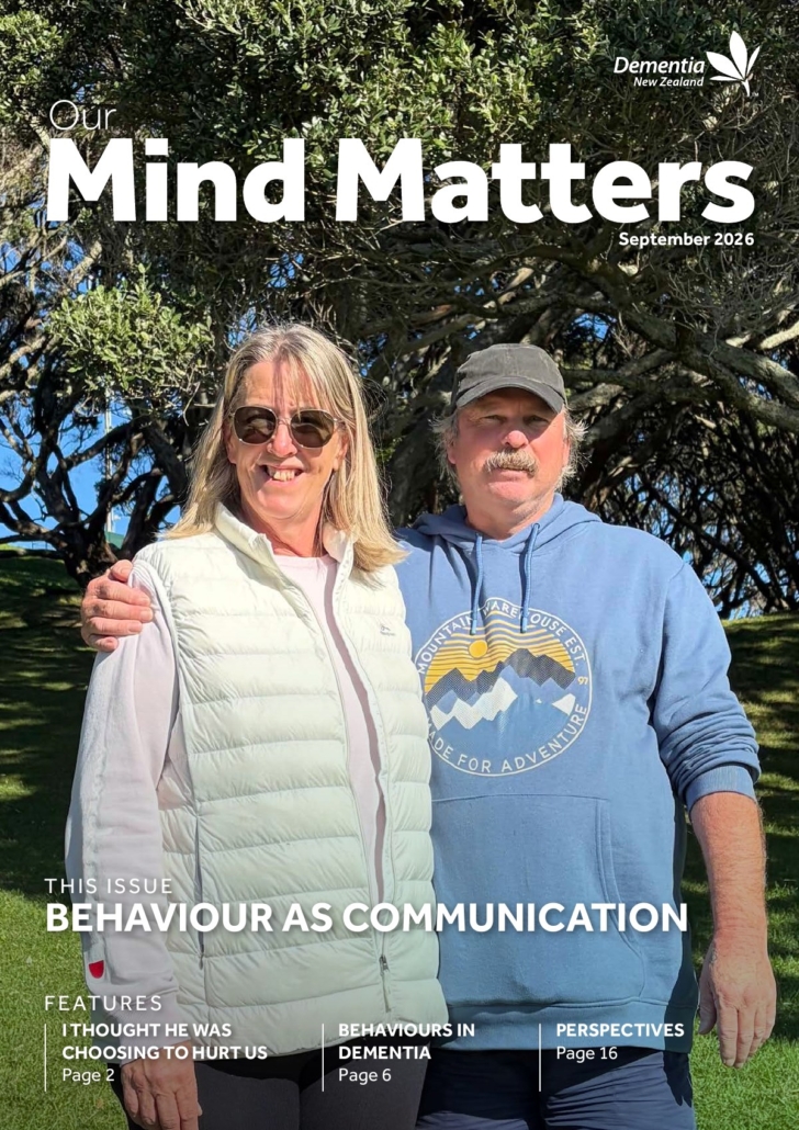 Cover of Our Mind Matters magazine, September 2026: Jacqui and Kevin Sawford